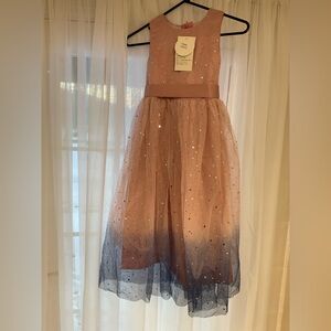 Sparkling Pink and Blue Kids Dress